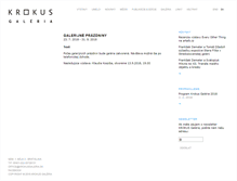 Tablet Screenshot of krokusgaleria.sk
